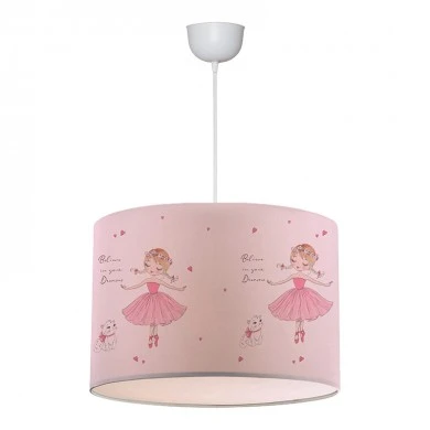 Goofy Megapap fabric ceiling lamp with cute ballarinas 28x21x70cm.