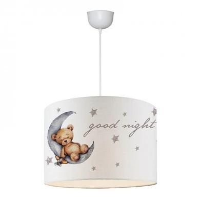 Goofy Megapap fabric ceiling lamp with cute teddy bear 28x21x70cm.