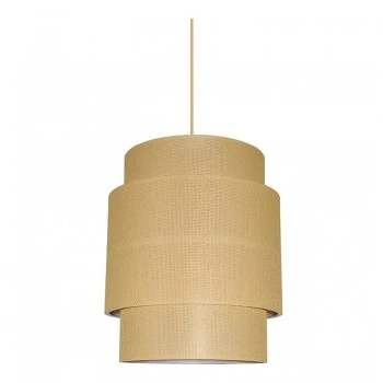 Holdon Megapap Ε27 fabric ceiling light in beige color 30x30x70cm
