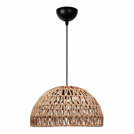 Karon Megapap E27 rope ceiling lamp in natural color Ø29x70cm.