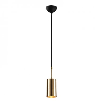 Kem Megapap E27 metallic ceiling lamp in gold color Φ9x124cm.