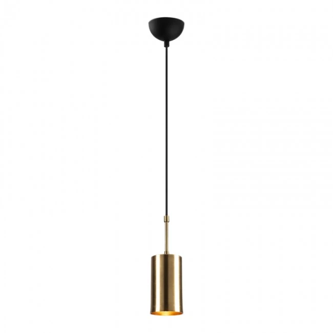 Kem Megapap E27 metallic ceiling lamp in gold color Φ9x124cm.