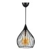 Koert Megapap metallic ceiling lamp in black color 25x30x70cm.