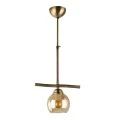 Ceiling lamp Larissa Megapap E27 metal single-light bronze color 25x13x60cm.