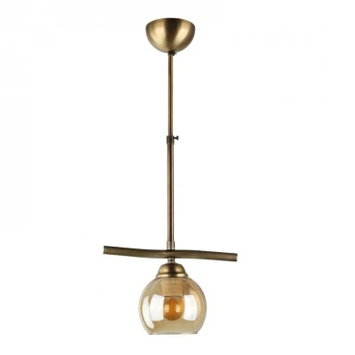 Ceiling lamp Larissa Megapap E27 metal single-light bronze color 25x13x60cm.