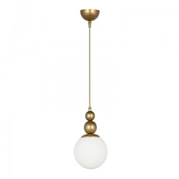 Latona Megapap metallic single-light ceiling light E27 in gold color 15x15x70cm.