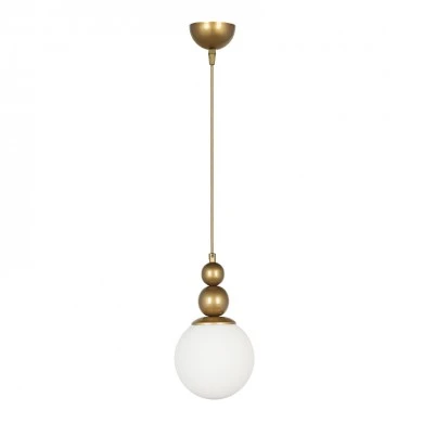 Latona Megapap metallic single-light ceiling light E27 in gold color 15x15x70cm.