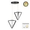 Albus Megapap metallic Led ceiling light in black color 20x20x69cm.