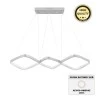 Eugene Megapap metallic Led ceiling light in white color 90x32x36εcm.