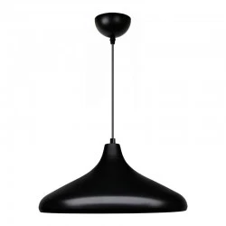 Lela Megapap  E27 metallic ceiling lamp in black color Ø31x100cm.