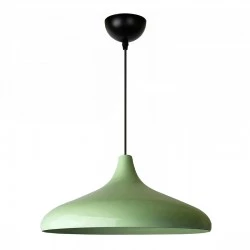 Lela Megapap  E27 metallic ceiling lamp in mint green color Ø31x100cm.
