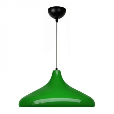 Lela Megapap  E27 metallic ceiling lamp in green color Ø31x100cm.