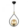 Lewis Megapap E27 metallic ceiling lamp in black - gold color 14x26x70cm.