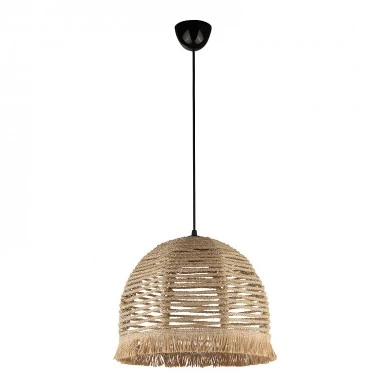 Libia Megapap E27  rope ceiling light in natural color 30x30x70cm.