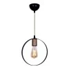 Liona Megapap E27 metallic ceiling light in black color 25x10x70cm.