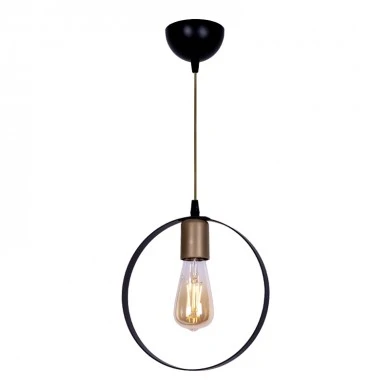 Liona Megapap E27 metallic ceiling light in black color 25x10x70cm.
