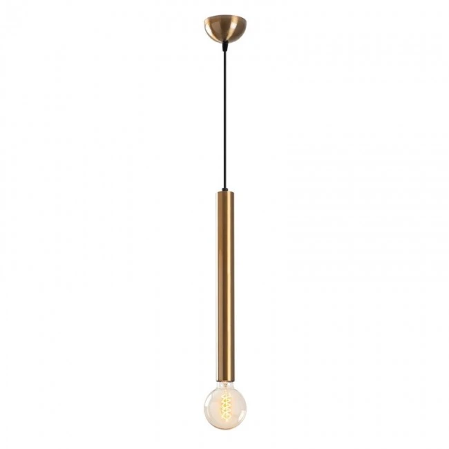 Lizy I Megapap E27 metallic ceiling lamp in vintage gold color Ø4x139cm.