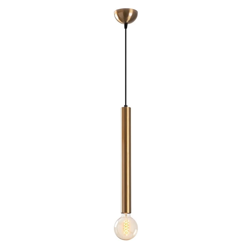 Lizy I Megapap E27 metallic ceiling lamp in vintage gold color Ø4x139cm.