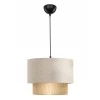 Lucifer Megapap Ε27 fabric ceiling lamp in cream color 30x20x70cm