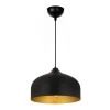 Malvin Megapap  E27 metallic ceiling lamp in black color Ø34x100cm.