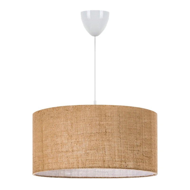 Monahan Megapap E27 juta fabric ceiling lamp in beige color 38x21x70cm.