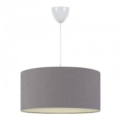 Monahan Megapap fabric ceiling lamp in grey color 38x20x70cm.