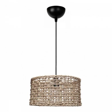Montela Megapap E27 rope ceiling lamp in natural color Ø30x70cm.