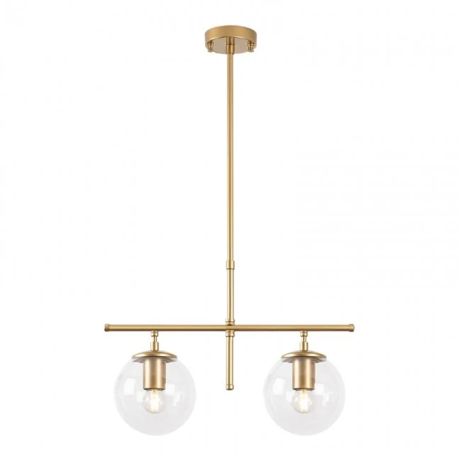 Nilufer Megapap E27 metallic two-light ceiling light in gold color 52x15x76cm.