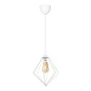 Nura Megapap E27 metallic -single-light ceiling light in white color 24x24x72cm.