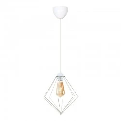 Nura Megapap E27 metallic -single-light ceiling light in white color 24x24x72cm.