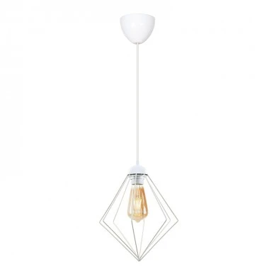 Nura Megapap E27 metallic -single-light ceiling light in white color 24x24x72cm.
