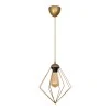 Nura Megapap E27 metallic -single-light ceiling light in gold color 24x24x72cm.