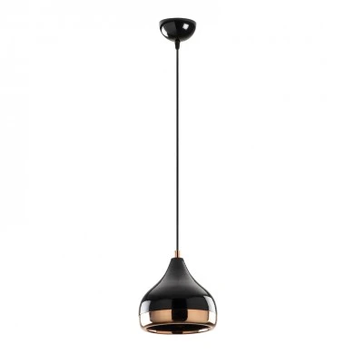 Precious Megapap E27 metallic ceiling lamp in black - bronze color Φ17x112cm.
