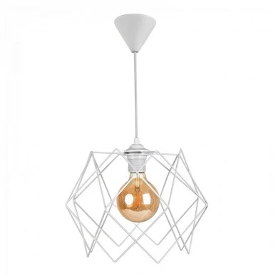 Pyant Megapap metallic ceiling lamp in white color 23x17x70cm.