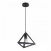 Roshan Megapap metallic ceiling light E27 in black color 24x24x66cm.
