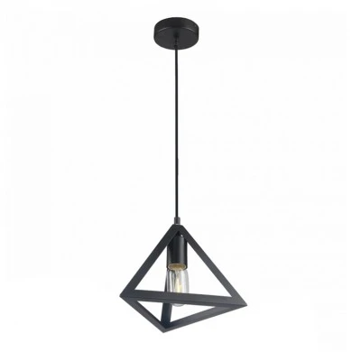 Roshan Megapap metallic ceiling light E27 in black color 24x24x66cm.