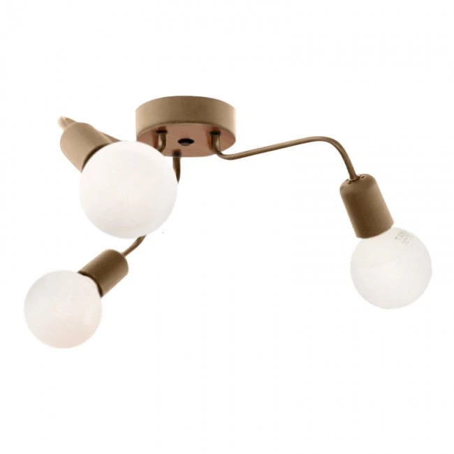 Salvi Megapap E27 metal table lamp in gold color 44x44x10cm.