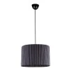 Sansa Megapap E27 fabric ceiling light in black color 30x30x70cm.
