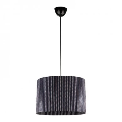 Sansa Megapap E27 fabric ceiling light in black color 30x30x70cm.