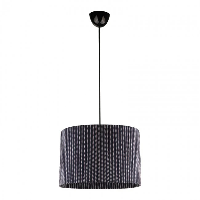Sansa Megapap E27 fabric ceiling light in black color 30x30x70cm.
