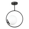 Scoy Megapap metal ceiling light in black color Ø26x40cm.