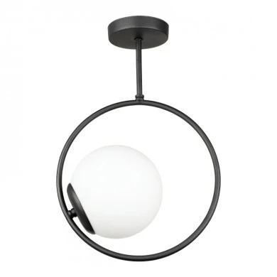 Scoy Megapap metal ceiling light in black color Ø26x40cm.