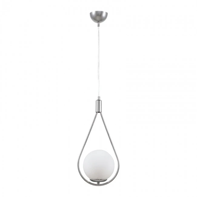 Φωτιστικό οροφής Shemesh Megapap E27  μεταλλικό μονόφωτο χρώμα ασημί 20x20x85εκ.