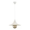 Silia Megapap E27 metal single-light ceiling light in white color 27x27x65cm.