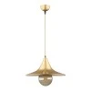 Silia Megapap E27 metal single-light ceiling light in gold color 27x27x65cm.