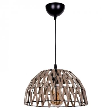 Simoza Megapap E27 metal - rope ceiling light in natural color 30x30x70cm.