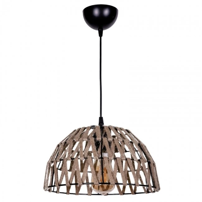 Simoza Megapap E27 metal - rope ceiling light in natural color 30x30x70cm.