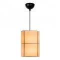 Strip Megapap E27 fabric ceiling lamp in cream color Φ28x100cm