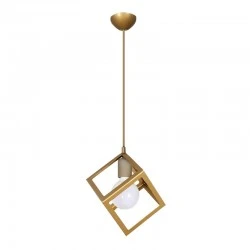 Φωτιστικό οροφής Thora Megapap E27 μεταλλικό μονόφωτο χρώμα χρυσό ματ 22x22x70εκ. Φωτιστικό οροφής Thora Megapap E27 μεταλλικό μονόφωτο χρώμα χρυσό ματ 22x22x70εκ.