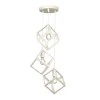 Thora Megapap metallic three-light ceiling light E27  in white color 22x22x70cm.